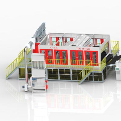 China Direct Spun Lace Line With Carding Machine Complete Automatic Production Line For Baby Wet Tissue for sale