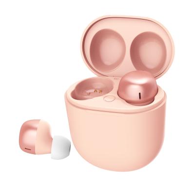 China In-ear amazon sale cute hot pink colorful IPX4 jieli6973 BT 5.0 high fidelity touch fast charging TWS wireless earbuds with charging case 500mAh for sale