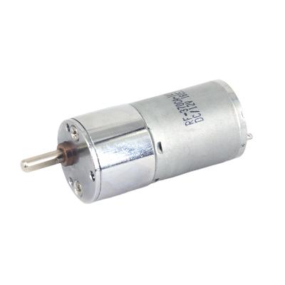 China Dustproof 25mm 6v 12v 370 dc brush speed motor with gearbox for sale