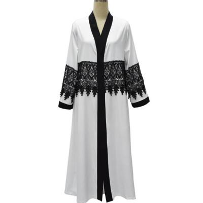 China New Muslim Arab Cardigan Fashion Lace Long Robe Dress Z98 Wholesale for sale