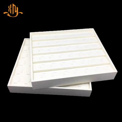 China Wholesale Luxury Customized Wooden Ring Display XIANGYU Microfiber Jewelry Ring Display Trays for sale