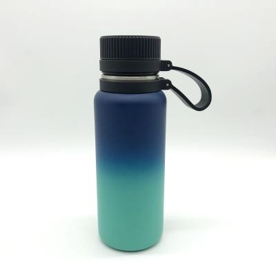 China New Design Silicone Handle PORTABLE Stainless Steel Thermos Bottle Vacuum Cup Sports Bottle Travel Bottle for sale