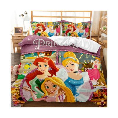 China 100% Polyester Bedding Set King Queen Double Single Size Nondisposable 4 Pieces Colorful Sheet Set for sale