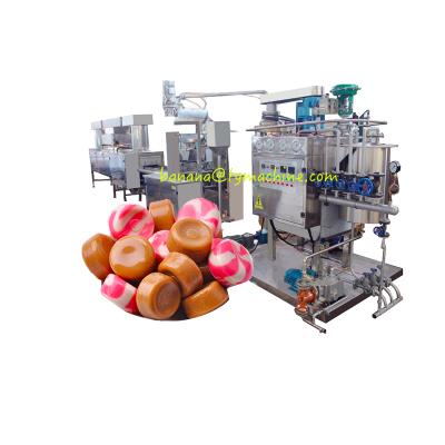 China food & Beverage Factory Small Lollipop Jelly Toffee Hard Candy Making Machine Candy Roll Pulling Cutting Machine for sale