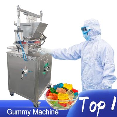 China Factory High Quality Semi-automatic Jelly Gummy Candy Making Machine Bear Machine Gummy Candy Making Machine for sale