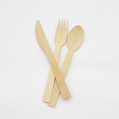 China Chinese Wholesale Eco-friendly Customized Biodegradable Disposable Bamboo Wooden Logo Fork Cutlery Set for sale