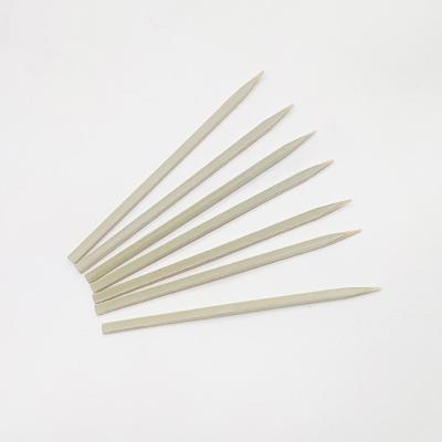 China 6 Inch Eco-Friendly Disposable Natural Flat Kebab Kebab / Sharp Fruit BBQ Bamboo Skewers for sale