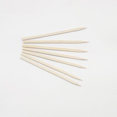 China Teppo Bamboo Skewer Eco-Friendly Disposable Customized Flat Wooden Bamboo Stick Easily Cleaned for sale