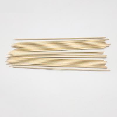 China Thermal Resistance 100% Biodegradable 12 Inches 30cm Bamboo Skewers Grill Skewer For Party for sale