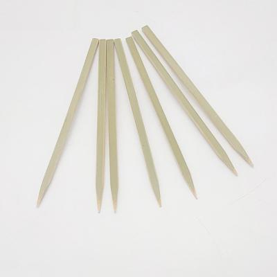 China Easily Cleaned Outdoor Camping Roasting Grilling Flat Bamboo Skewers Skewer for sale