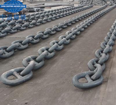 China MARINE BOAT BOAT ANCHOR CHAIN ​​FOR STBD ANCHOR 56MM DIAMETER GRADE 3a STEEL STUD LINK ANCHOR CHAIN for sale