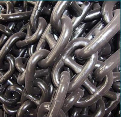 China Black Painted Anchor Chain Diameter 42mm Marine Stay Anchor Chain--China Shipping Anchor Chain for sale