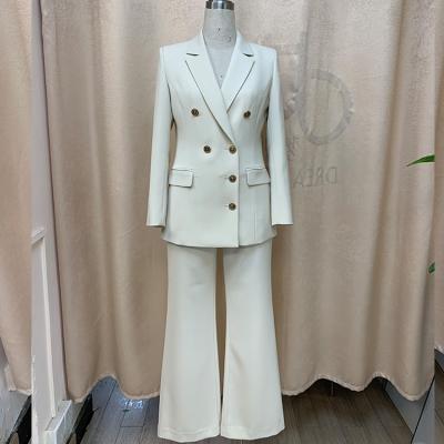 China QUICK DRY Bespoke British Luxury Brand Fashion Casual Women's Suits Two Piece Suit for sale