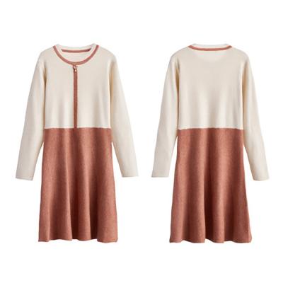 China Wholesale custom made street casual simple style Anti-wrinkle factory fashion spring long sleeve women dress for sale