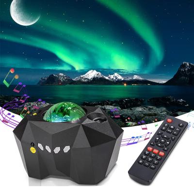 China Aurora Moon Projector Night Lamp Modern Universe Starry Sky Bedside Northern Light with Music Speaker for Kids Adults Bedroom for sale