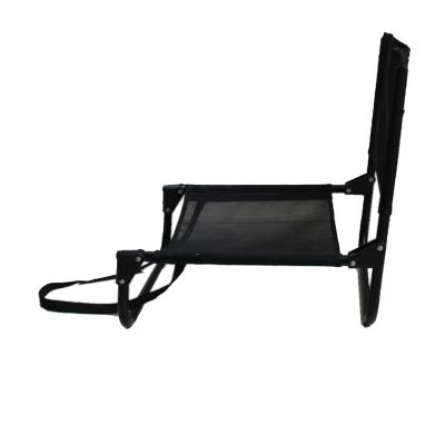 China Easy-carrying Folding Chair Beach Bass Sling Small Stool Lightweight Aluminum Armless Portable Outdoor Camping Lazy Fishing Bass Sling Seat for sale