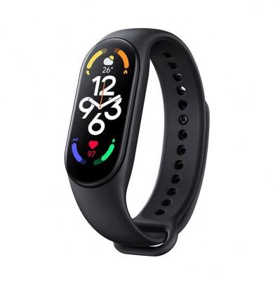 China Smart Wifi Wristband 1.62 Inch AMOLED Screen Band6 Sports Heart Tracker Rate Mi Band 7 Fitness Wristband for sale