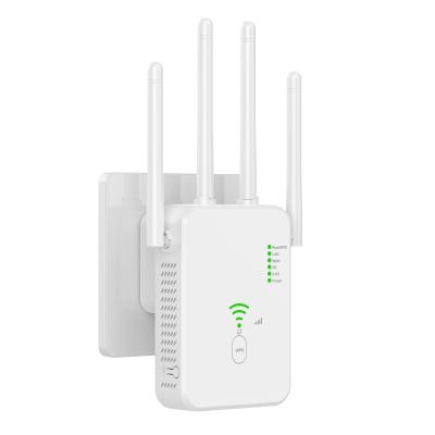 China 1200Mpbs 2.4Ghz 5.8Ghz Full WiFi Covering Long Range Easy Network Signal Booster Dual Band WiFi Repeater for sale