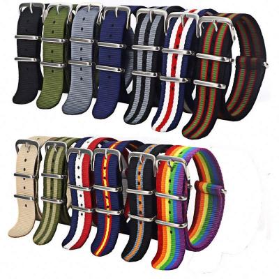 China Fashion Nylon Strap Watch Band 18mm 20mm Waterproof 22mm Watchband For Apple Smart Watch Series 7 Sports for sale