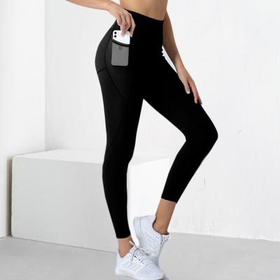 China Wholesale Breathable Fitness Yoga Gaiters Tik Tok Legging Sport Workout Yoga Factory Price With Pocket for sale