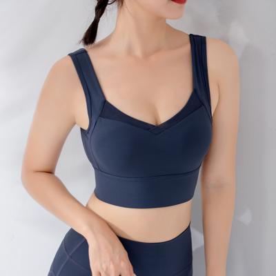 China Wholesale Breathable Adjustable Sports Bra Fashion Attractive Design Yoga Bra Padded for sale