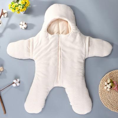 China Lovely Breathable Starfish Kid Long Sleeve Organic Cotton Infant Baby Sack Sleeping Bag for sale