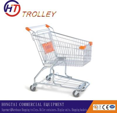 China Eco friendly Warehouse / Retail Shopping Trolley American Style 80L for sale