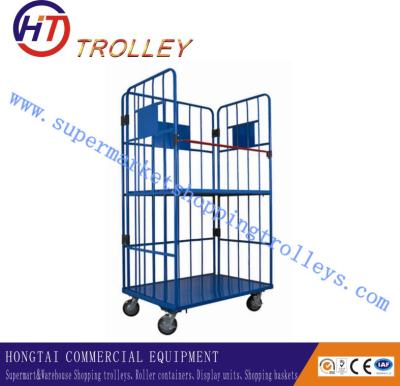 China Professional Warehouse Hand Trolley With Surface Handling Zinc + PP For Airport for sale