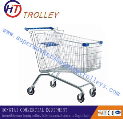 China Unflodable Heavy Duty Personal Retail Shopping Trolley Cart Customised 210 L for sale