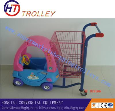 China Sweet Child Kiddie Shopping Cart , Shopping Cart For Shopping Mall for sale