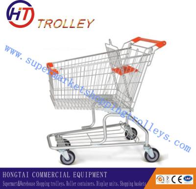 China Unfoldable Supermarket Shopping Cart for Warehouse 100L 870 x 525 x 960mm for sale