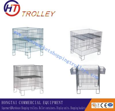 China Steel  Folding Weld Wire Storage Bins / Sample Display Racks for Supermarket Display for sale