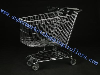 China Retail Shopping Cart 180L Steel wire For Baby Seat ,  Wheels for sale