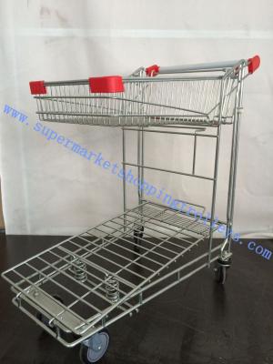 China Folding Warehouse Storage Equipment 5mm Wire Storage Cage Trolley for sale