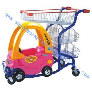 China Supermarket Toddler Boy Kids Plastic Shopping Cart Intersting and Colourful for sale