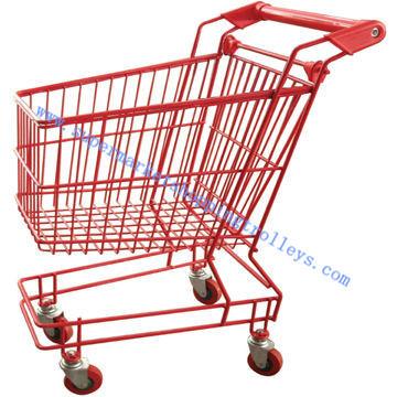 China Metal Small Children Shopping Carts Wheels for Supermarket for sale