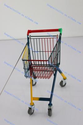 Cina Go-kart del motore dei bambini del bambino, carrello variopinto di acquisto del supermercato del metallo in vendita