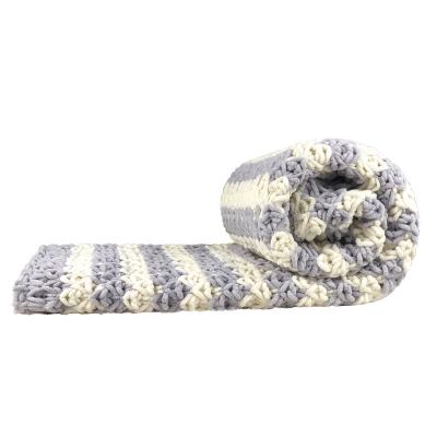 China Weighted Chenille Knit Throw Blanket Knitted Gravity Blanket Chunky Chenille Knit Blanket for sale