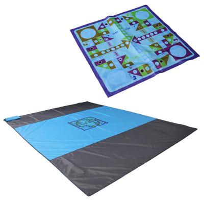 China Reversible Portable Lightweight Rip-Stop Beach Blanket Nylon Digital Printing Picnic Blanket Lightweight Nylon Blanket Printed for sale