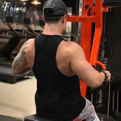 China Bestselling Solid Color O-Neck Quick Dry Fitness Tops Men's Breathable Plain Flexible Sleeveless T-Shirts Plus Size Vest For Training for sale