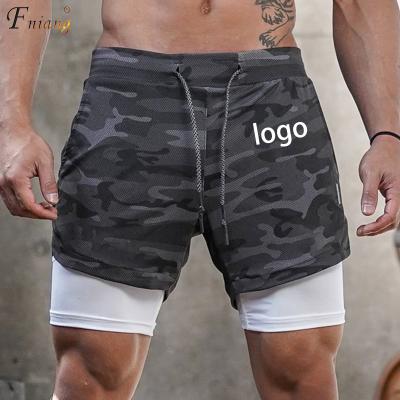 China Multi Colors Breathable Camouflage 2 In 1 Quick Dry Mesh Moisture Wicking Stretchy Sports Shorts Pockets Hole Designed For Towels for sale