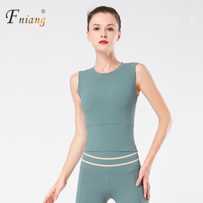 China Breathable Best Selling Products 2020 Women Yoga Breathable Tank Tops Quick Dry for sale