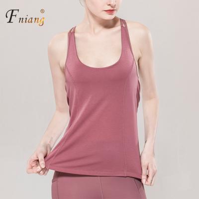 China Breathable Sportswear Fitness Yoga Bare Tops Running Sports Backless Yoga Sleeveless Vest for sale