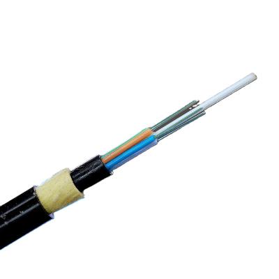 China FACTORY SALE ADSS FIBER OPTICAL CABLES Buried 2 4 8 24 48 96 CORE 12 FIBER SINGLE MODES for sale