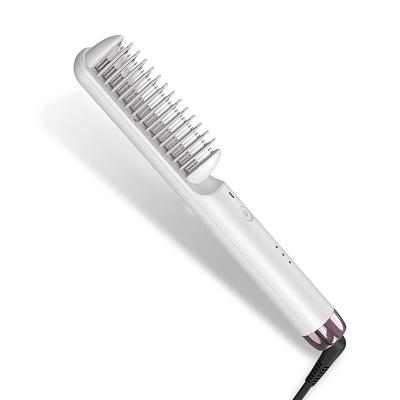 China Straighten Logo Factory Price Hair Brush Bread Private Ceramic Heating Comb New Long Last To Straighten To Straighten Hair Tool Hot Comb for sale