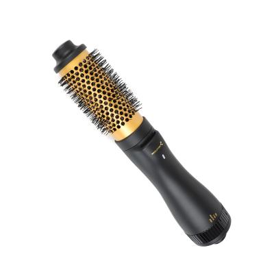 China Travel Ionic Size USA Plug In New Aluminum Professional Blow Dryer Brush Negative Barrel Ion Hair Styling Appliances Electric Hot Airbrush for sale