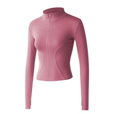 China HQSLP breathable custom thinkyouyes yoga clothes workout women zip up yoga jacket for sale