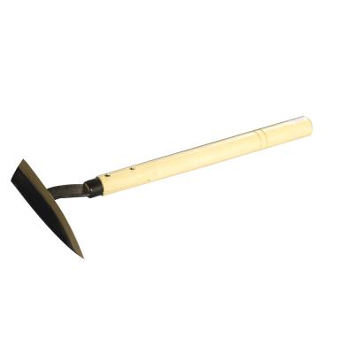 China AGRICULTURE GARDEN DIGGING hoe Chinese imported wooden hoe carbon steel handle gardening hoe for sale