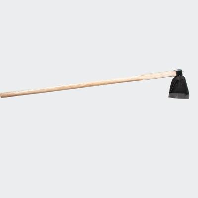 China AGRICULTURE GARDEN Support Custom Carbon Steel DIGGER Wooden Handle Widened Hoe Garden Hoe for sale