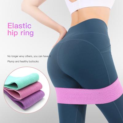 China Custom Logo Wholesale Resistant Loop Elastic Durable Resistance Band Fitness Hip Workout Yoga Gym Exercise Bands for sale